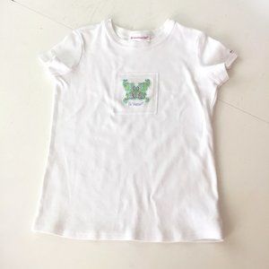 American Girl White Short Sleeve Shirt L-Youth